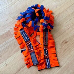 handmade Denver broncos scarf blue orange team memorabilia fleece unisex‎ short